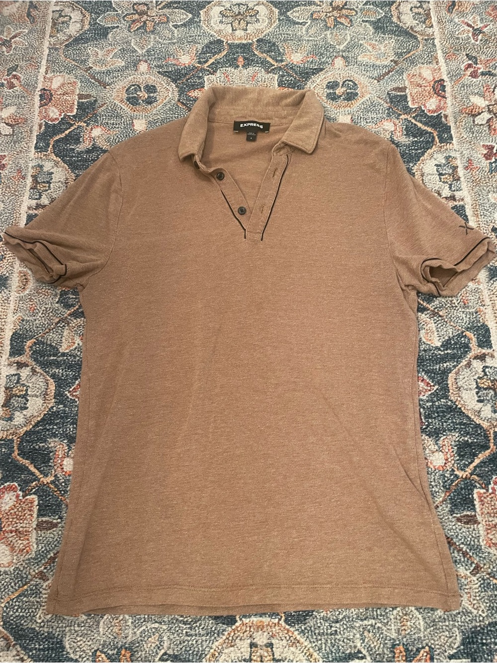 Express Men’s Brown Polo
